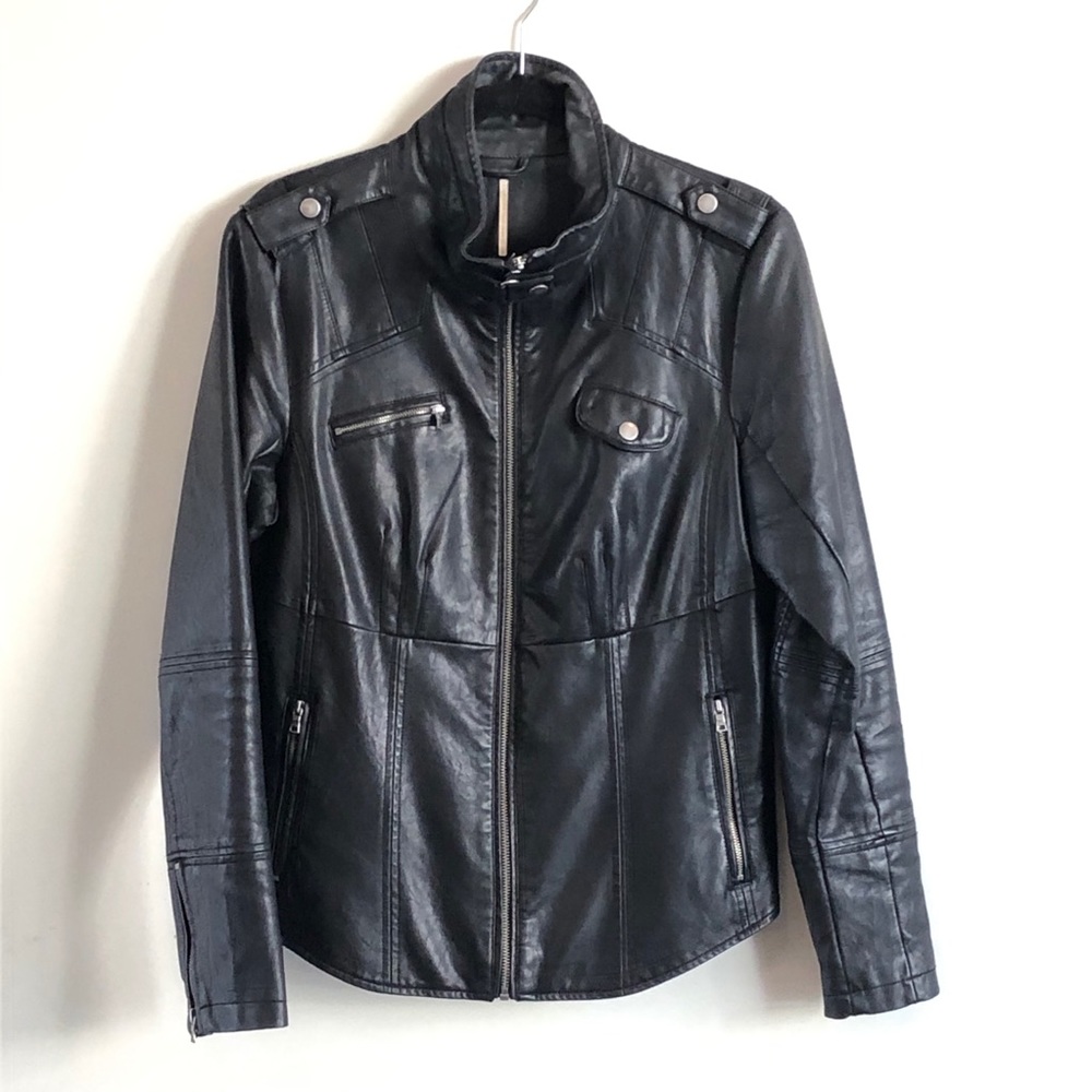 Faux Leather Jacket